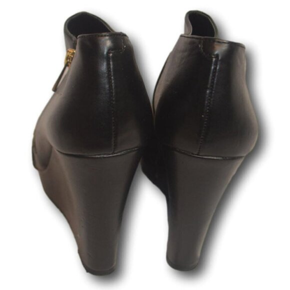 Jessica Simpson Black Carli Wedge Booties Boot Size: 9 / 39 - Picture 3 of 5